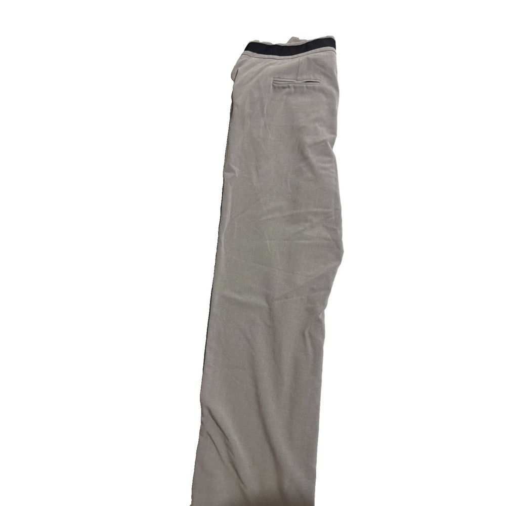 dressbarn Women's Gray Solid Dress Pants Stretch Flat Front Straight Leg 14 - Picture 5 of 6